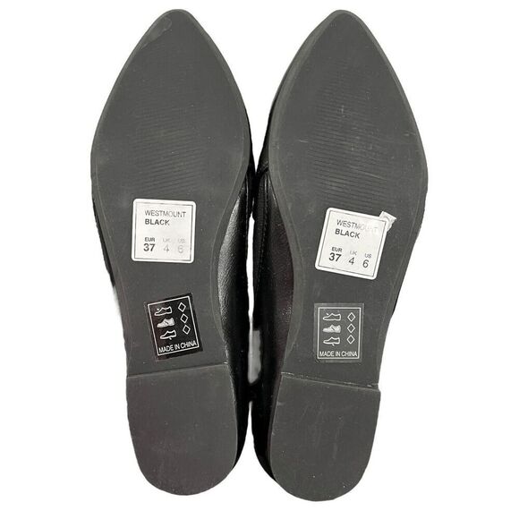 MATT & NAT WMNS 6 Black Flats Vegan Westmount Career Capsule Office Pointed Toe - Picture 10 of 16